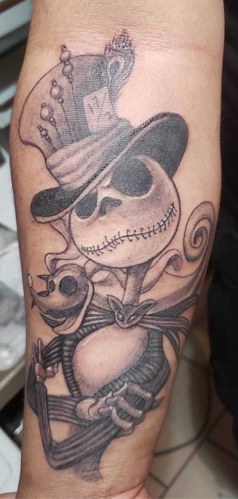Jack Skellington tattoo by Marcelo Tattoos Bronx